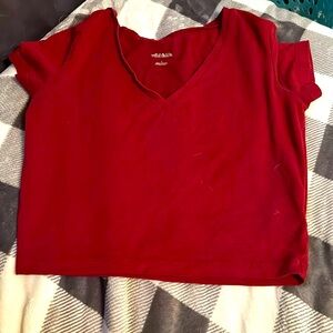 Maroon crop top made in Vietnam so comfy!